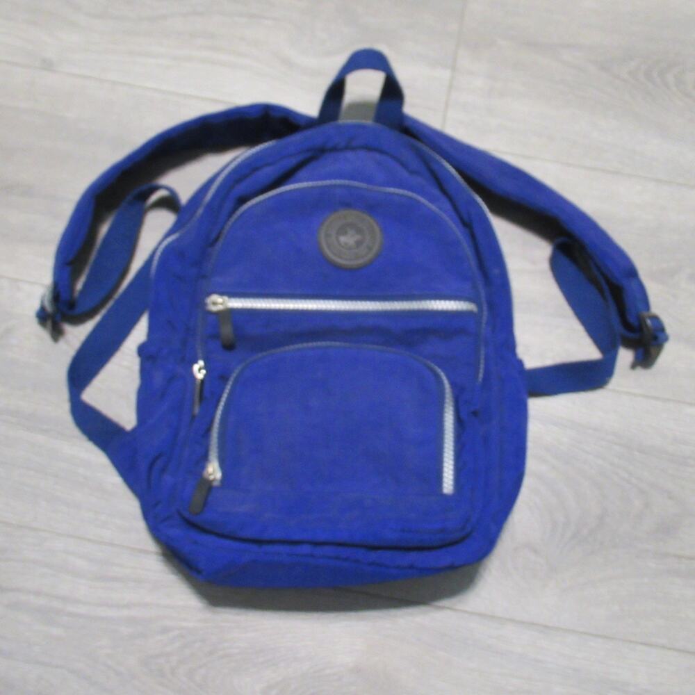 Beverly Hills Polo Club Backpack Medium Purple Nylon Lined Pockets Adj Straps
